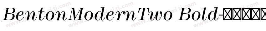 BentonModernTwo Bold字体转换
